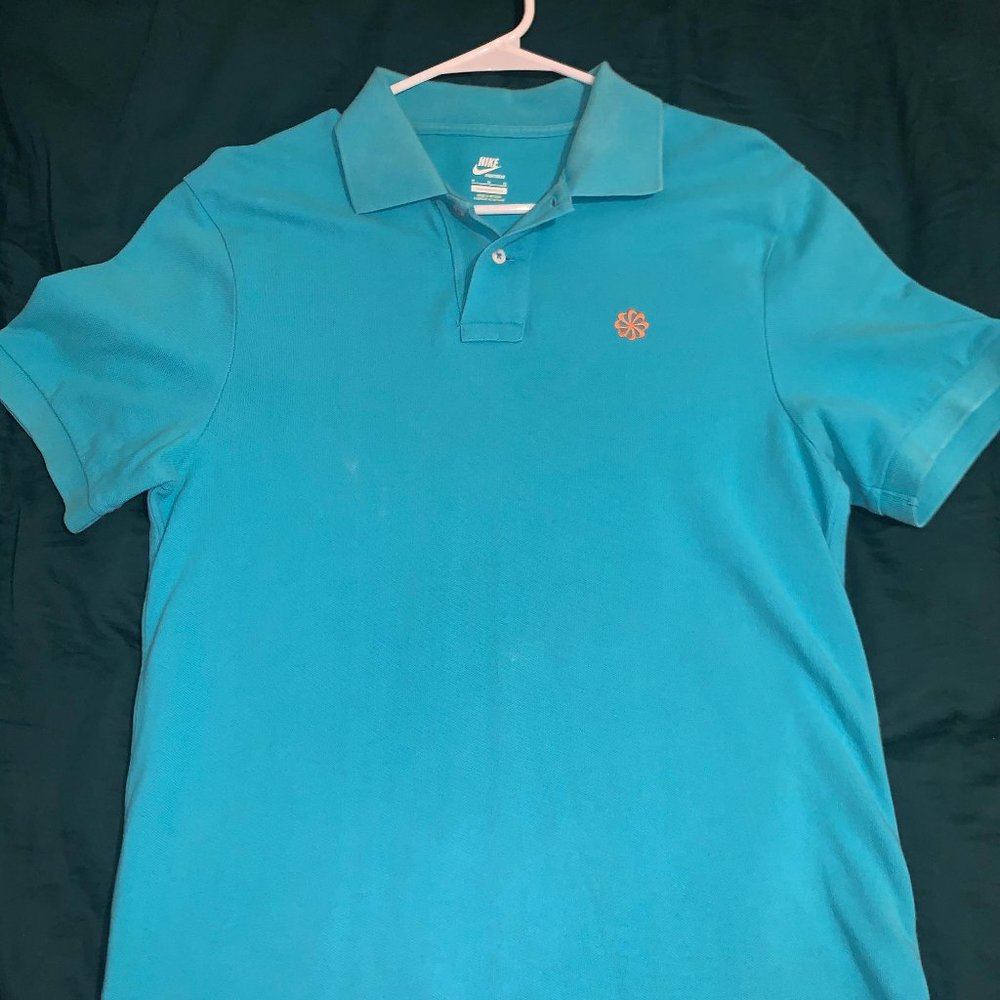Nike sky blue polo